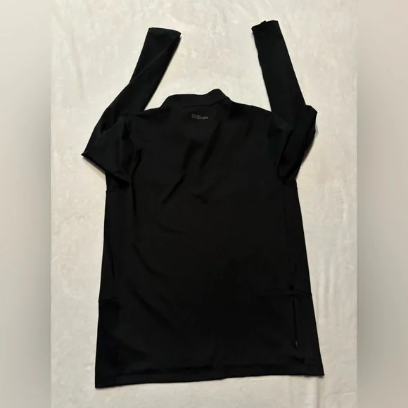 Wilson Men's Core Elevate Half Zip in Black - Picture 6 of 8